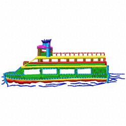 Boats Embroidery Design 2 Boats Embroidery Design 2